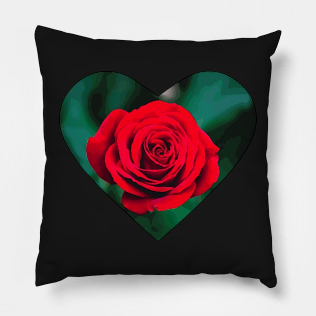 Rose Heart Pillow by CANJ72