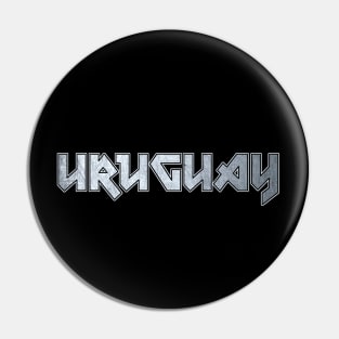 Heavy metal Uruguay Pin