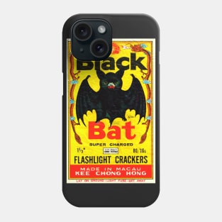 Black Bat Vintage Firecrackers Phone Case