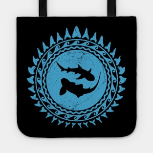 Zebra Shark and Whitetip Reef Shark Tote