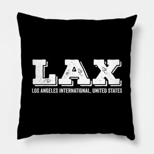 LAX Los Angeles International US  Airport Code Pillow