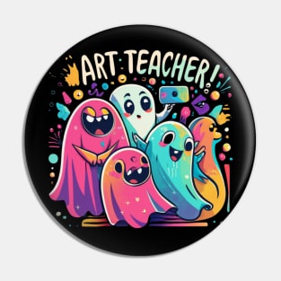 Art teacher funny cute design Pin