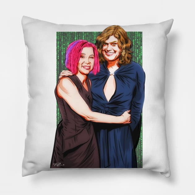 The Wachowskis - An illustration by Paul Cemmick Pillow by PLAYDIGITAL2020