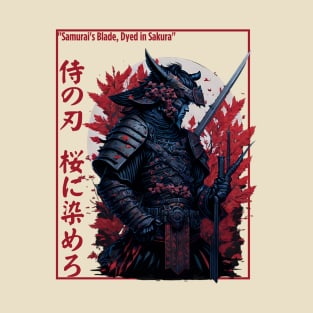 The Samurai's Blade , Japanese typography, Design T-Shirt