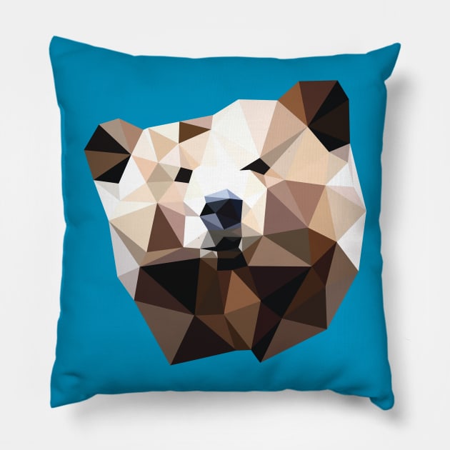 PolyBear GRRR! Pillow by VeryBear