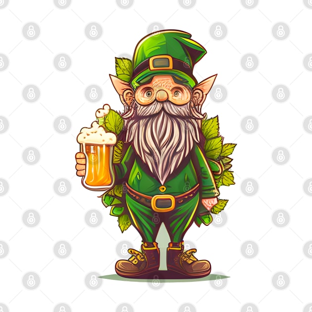 Party Leprechaun Beer Lover's Leprechaun for St. Patick's Day by Freeman Thompson Weiner