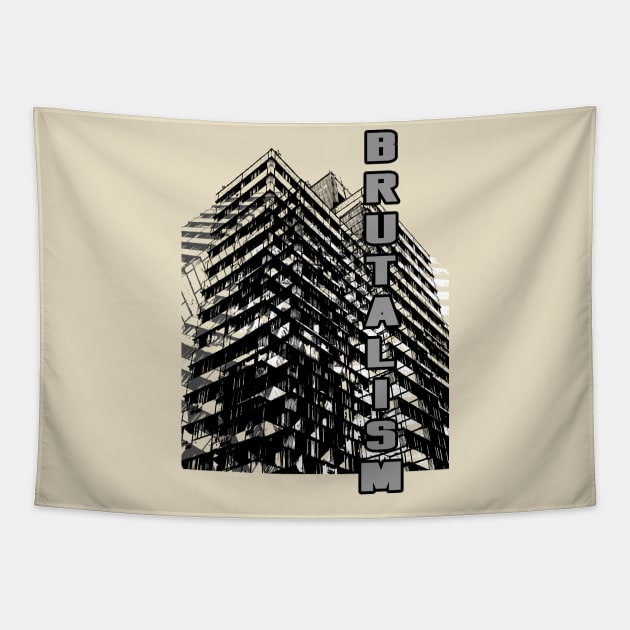 Brutalism Building Tapestry by soillodge