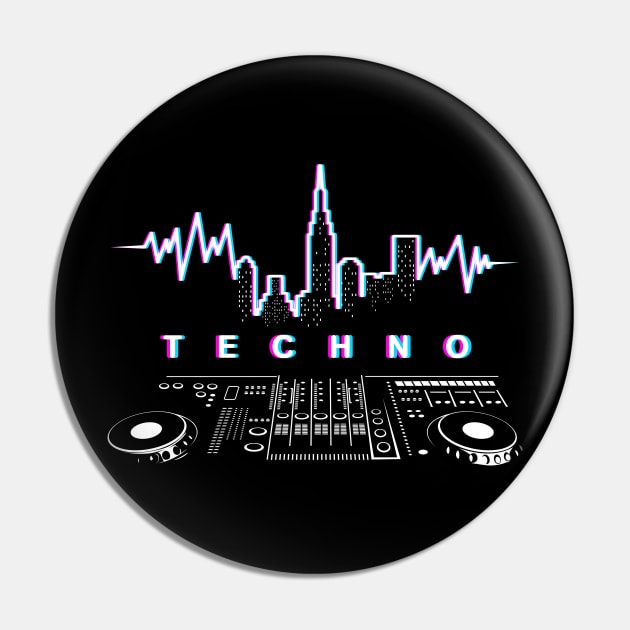 Techno Music New York Pin by albertocubatas