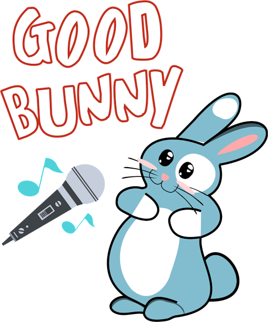 Good Bunny The Rapper In The Studio Kids T-Shirt by WavyDopeness