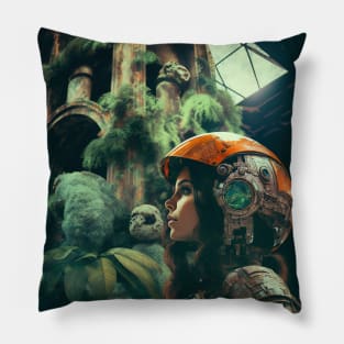 We Are Floating In Space - 97 - Sci-Fi Inspired Retro Artwork Pillow