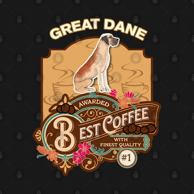 Great Dane Best Coffee - Dog Owner Coffee Lover Gifts by StudioElla