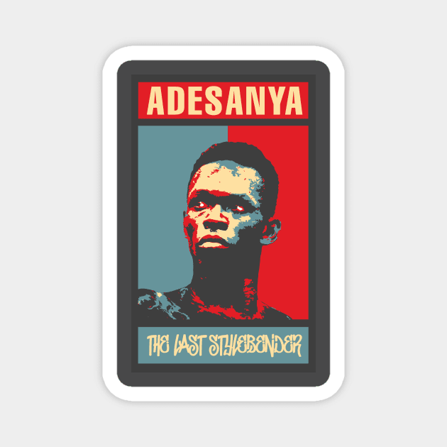 Israel Adesanya  the last style bender Poster style Magnet by DavidLoblaw