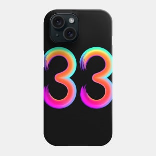 brushed 33 Phone Case