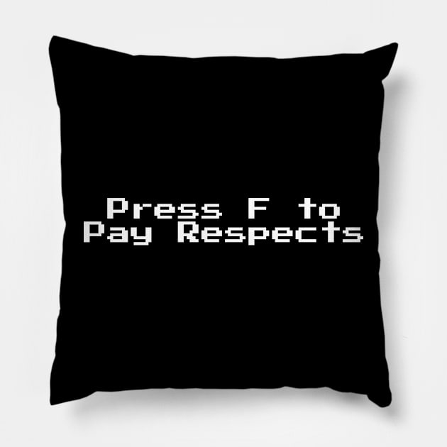 Press F to Pay Respects Pillow by YastiMineka