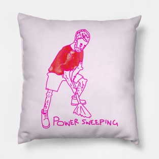 Pink and Red Power Sweeping Pillow