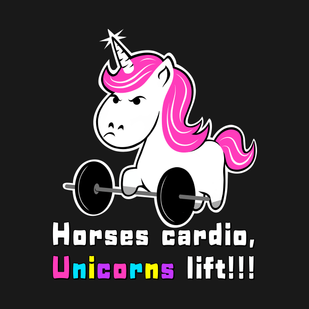 Unicorns fitness, barbell unicorn, gym girl, fitness by TimAddisonArt