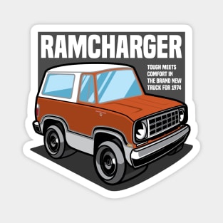 Bronze Metallic Ramcharger (White-Based) - 1974 Magnet