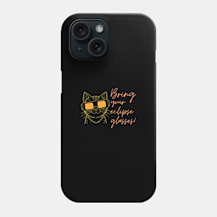 Bring your solar glasses for eclipse 2024 Phone Case