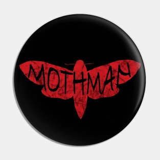 Mothman - Point Pleasant WV Mothman Figure Moth Man Cryptozoology Legend Design Pin