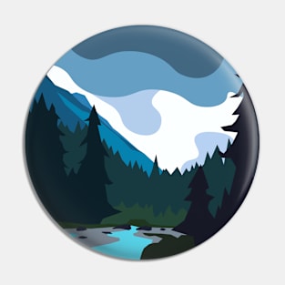 Mysterious forest Pin