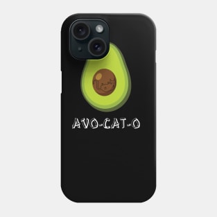 Avo-Cat-O Cute Funny Cat Avocado Phone Case