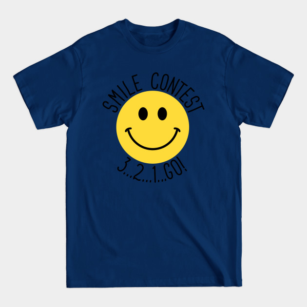 Disover Smile Contest 3...2...1...GO! - Smiley Face - T-Shirt