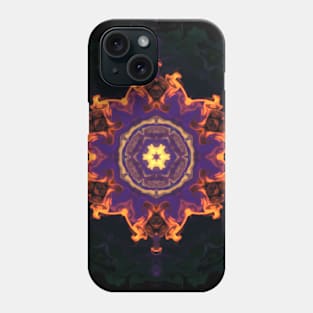 Psychedelic Hippie Purple Orange and Black Phone Case