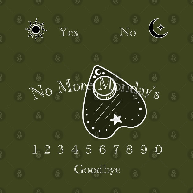 No More Monday’s Ouija Board by PeskyPixies