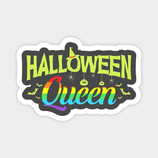 Halloween LGBT Rainbow Magnet by Tatjana  Horvatić