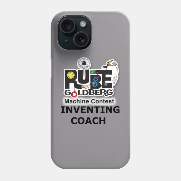 RGMC - Inventing Coach - Black letters Phone Case by Makersville-Long Beach