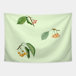 Vintage Cherry Pattern Retro Collection Tapestry