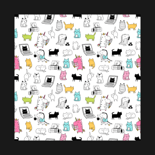 Unicorn, dino, cats T-Shirt