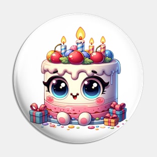 Cute Birthday Cake Pin