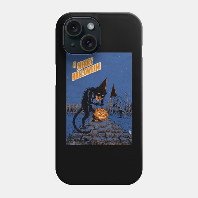 Victorian cats Phone Case by FatRobotDraws