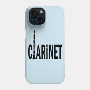 Clarinet Text Phone Case