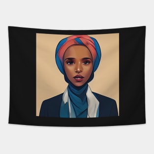 Ilhan Omar | Comics style Tapestry