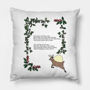 The Holly and the Ivy Pillow