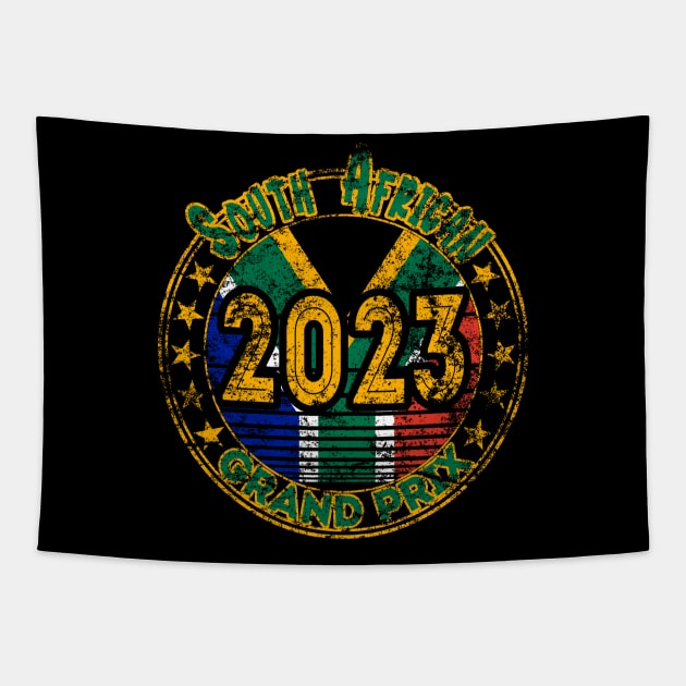 South African Grand Prix 2023 Tapestry by Worldengine
