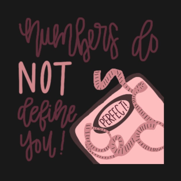 “Numbers Do NOT Define You!” Sticker by haleynicole11