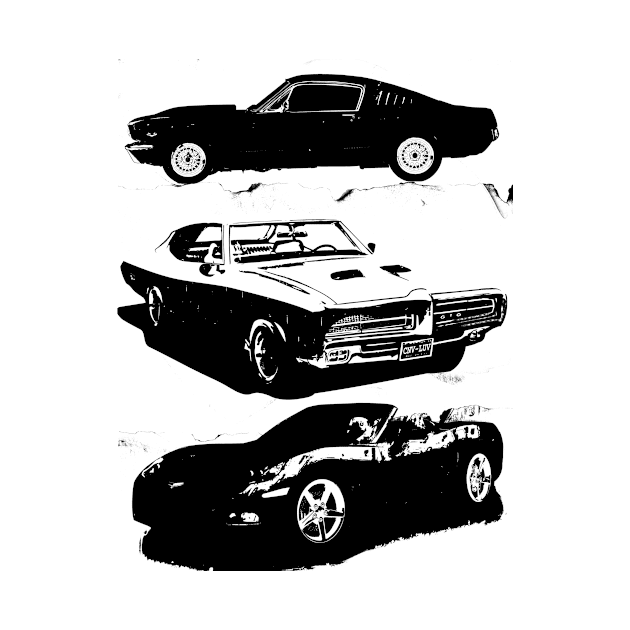 american  Classic Muscle car poster by TriForceDesign