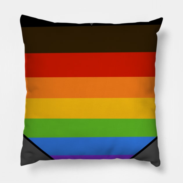 Queer POC Heart Pillow by smolbees