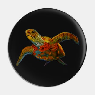 Colorful Turtle Pin