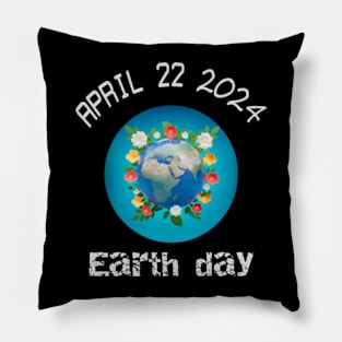 April 22 Earth Day. Pillow