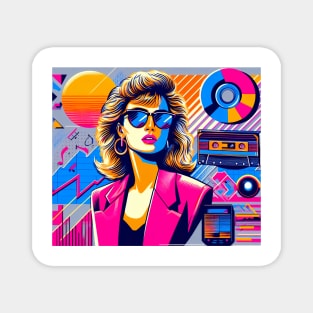 80s Memphis Model Magnet