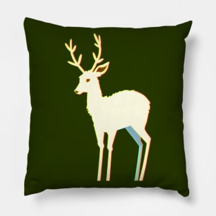 Dear White Deer Pillow