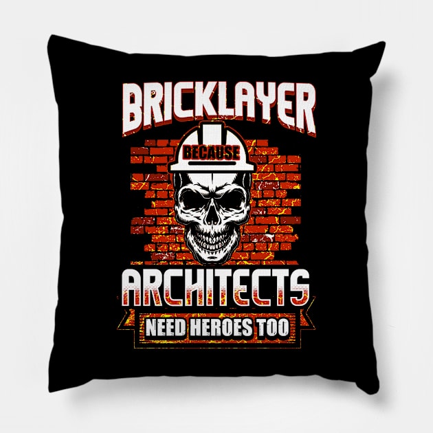 Bricklayer Pillow by Mila46