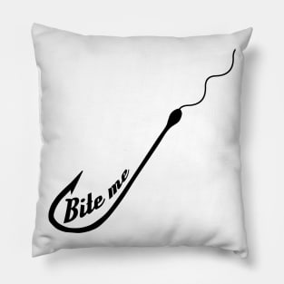 Bite Me, Fishing, Lake A Holic, Lake Day, Vacation, Day at the Lake Pillow