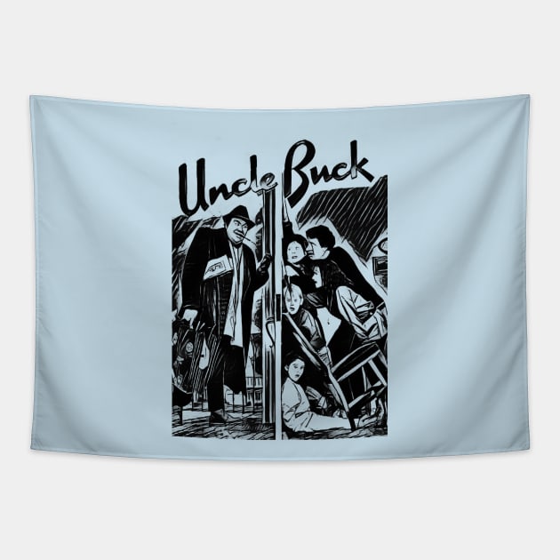 uncle buck Tapestry by RetroScribbles