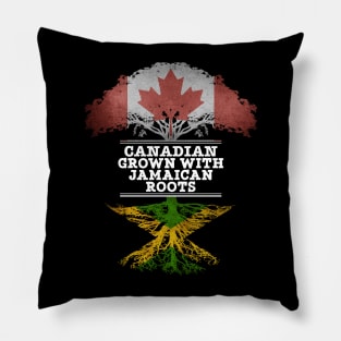 Canadian Grown With Jamaican Roots - Gift for Jamaican With Roots From Jamaica Pillow