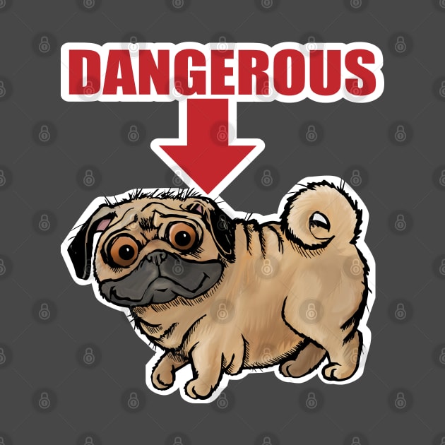 Funny pug by Kerrycartoons